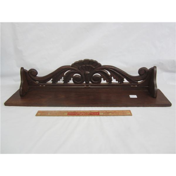 Antique Walnut Clock Shelf