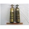 Image 2 : Lot of Vintage 2 Brass Fire Extinguishers