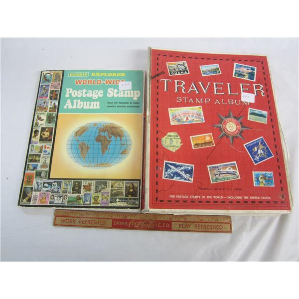 2 Stamp Albums with Stamps
