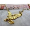 Image 1 : Gold Plated Necklace with Eagle Pendant