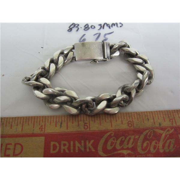 Chunky Sterling Bracelet 83 Grams