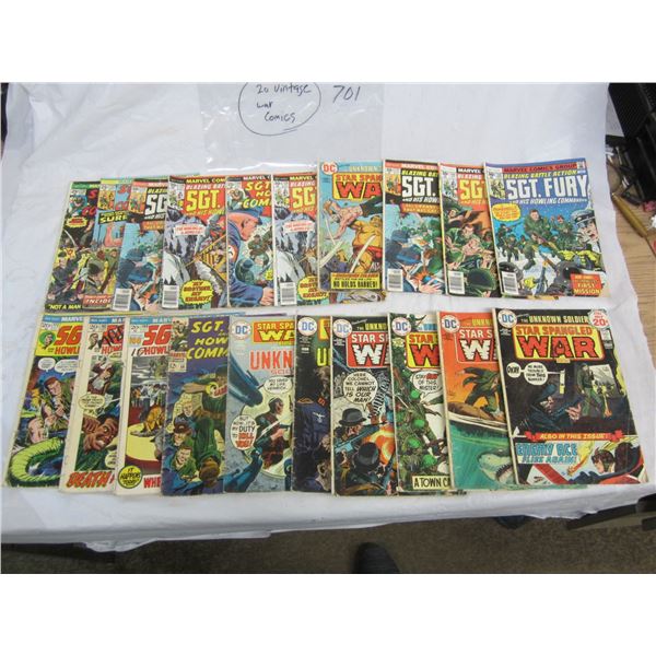 Lot of 20 War Comics