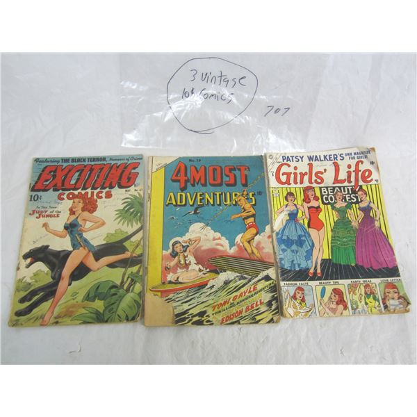 Lot of 3 Ten Cent Comics