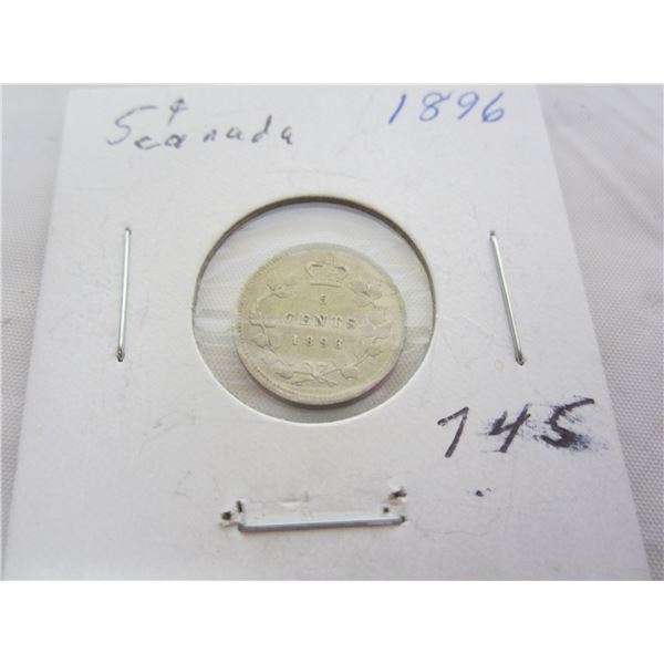 Canadian 1896 Silver Nickel