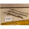 Image 1 : 3 Asst. Silver Cocktail Forks