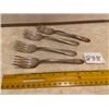 Image 1 : 4 Asst. Small Silver Forks