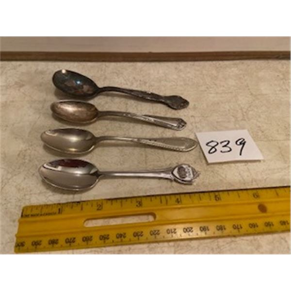 4 Asst. Silver Spoons