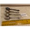 Image 1 : 4 Asst. Silver Spoons