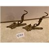 Image 1 : Pair of Brass Wall Hooks