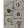 Image 1 : 5 different error 5 cent coins