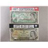 Image 1 : 2 Canadian $1.00 One Dollar bills - 1967 & 1973