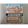 Image 1 : 2 Canadian $2.00 Two Dollar bills 1954, 1986