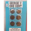 Image 2 : Lot of 7 George V 5¢ five cent coins including VF 1937
