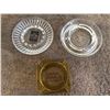 Image 1 : Lot of 3 advertising ashtrays
