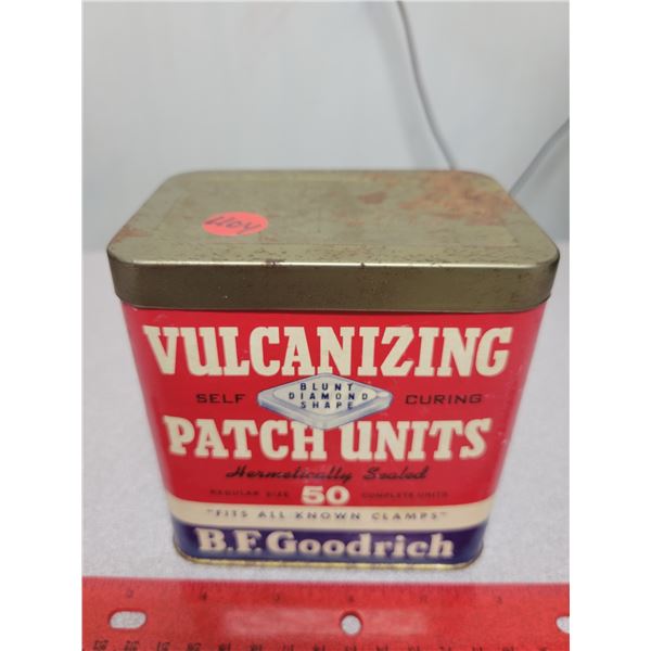 B.F. Goodrich tire patch tin