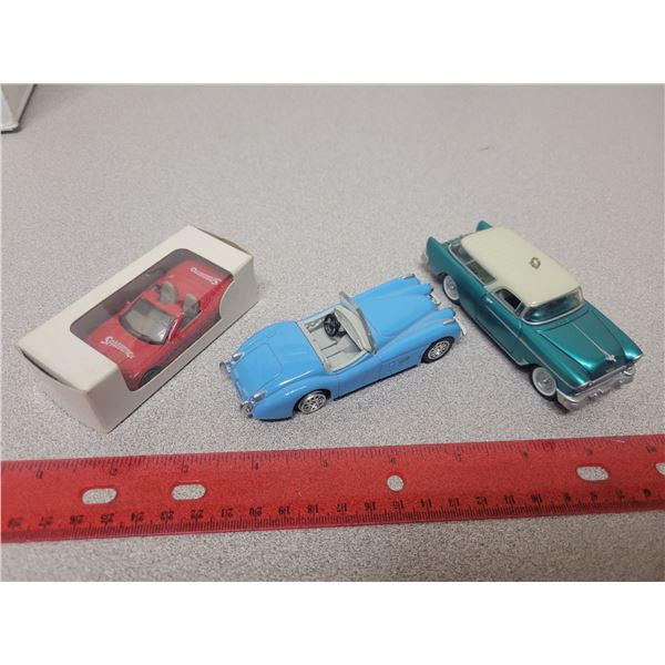 3X 1/43 scale die cast cars