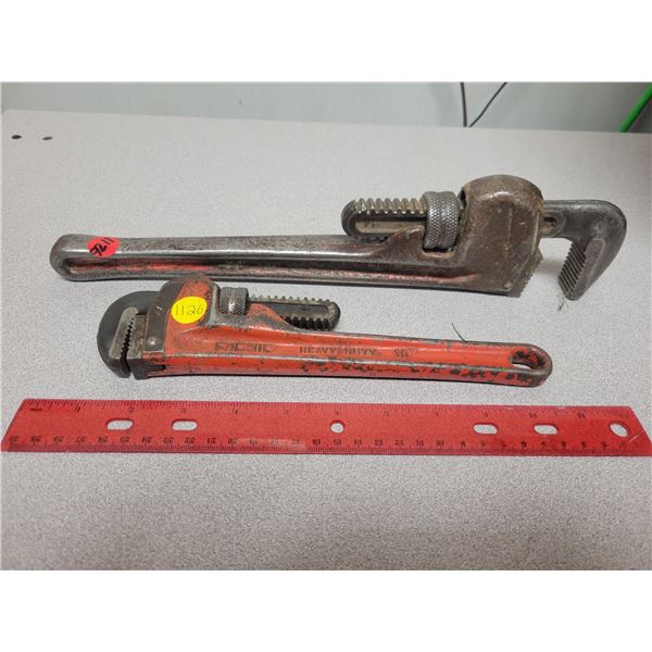 2X vintage pipe wrenches
