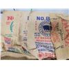 Image 2 : One large burlap sack and 5 small pieces of burlap