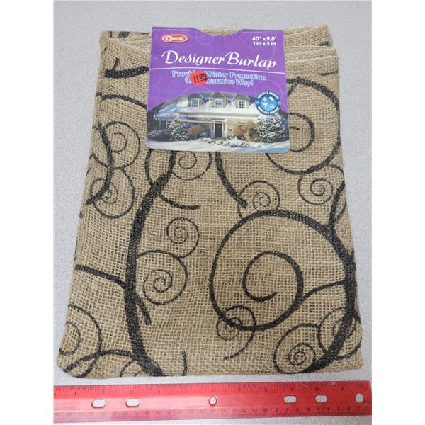 1 meter X 3 meter piece of burlap - new