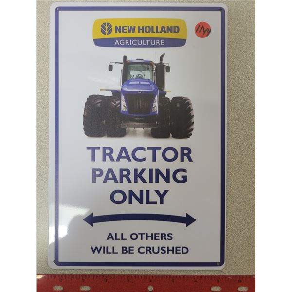 12" X 8" repro tin sign