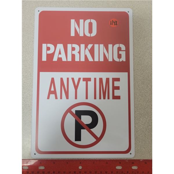 12" X 8" repro tin sign