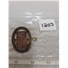 Image 1 : Saskatchewan veterans civil security corps WWII cap badge Canada bronze