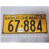 Image 1 : 1933 Saskatchewan license plate