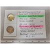 Image 1 : Two 1921 Commemorative Keepsake color coins Canadian $2.00 toonies