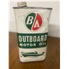 Image 1 : B/A Outboard Motor Oil Tin 1Qt "Small Dents"