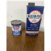 Image 1 : 2 Gasline Antifreeze Tins - Peerless 4 Oz. And Kleen Flow 10 Oz.