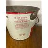 Image 5 : 3 Coop Tins - 1 10lb Grease Pail and 2 1Qt. Oil Tins