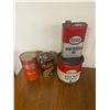 Image 1 : 4 Esso Tins 3 Oil and 1 5LB Grease Tin