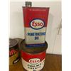 Image 3 : 4 Esso Tins 3 Oil and 1 5LB Grease Tin