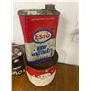 Image 4 : 4 Esso Tins 3 Oil and 1 5LB Grease Tin