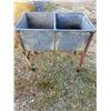 Image 1 : Metal Double Wash Tub On Stand