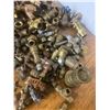 Image 3 : Large Lot of Solid Brass - Vintage Taps, Fittings Etc.