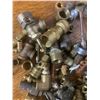 Image 5 : Large Lot of Solid Brass - Vintage Taps, Fittings Etc.