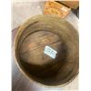 Image 4 : Round Wooden Pail With Handle 9" Wide 5" High