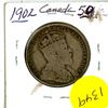 Image 1 : Canadian 50 Cent Coin 1902