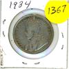 Image 2 : Canadian 50 Cent Coin 1934