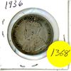 Image 2 : Canadian 50 Cent Coin 1936
