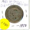 Image 1 : Canadian 50 Cent Coin 1950