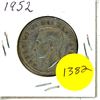Image 1 : Canadian 50 Cent Coin 1952