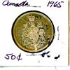 Image 1 : Canadian 50 Cent Coin 1965