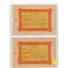 Image 2 : 1927 Consecutive Numbered - The Third Nationalist Govt. of China Lottery Loan Certificates