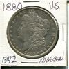 Image 1 : 1880 US MORGAN SILVER DOLLAR