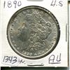 Image 1 : 1890 US MORGAN SILVER DOLLAR