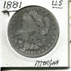 Image 1 : 1881 US Morgan Silver Dollar