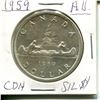 Image 1 : 1959 AU Canadian Silver Dollar