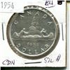 Image 1 : 1954 Canadian Silver Dollar